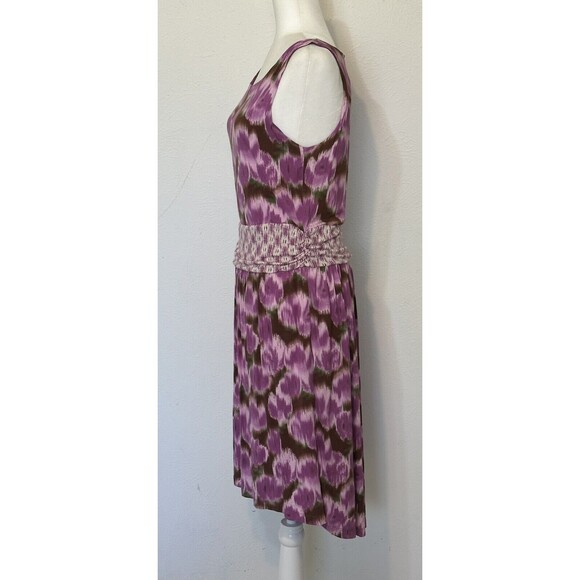 Matilda Jane Women Sz L Hello Lovely Adore Me Purple Brown Knit Dress Feminine - Picture 5 of 11